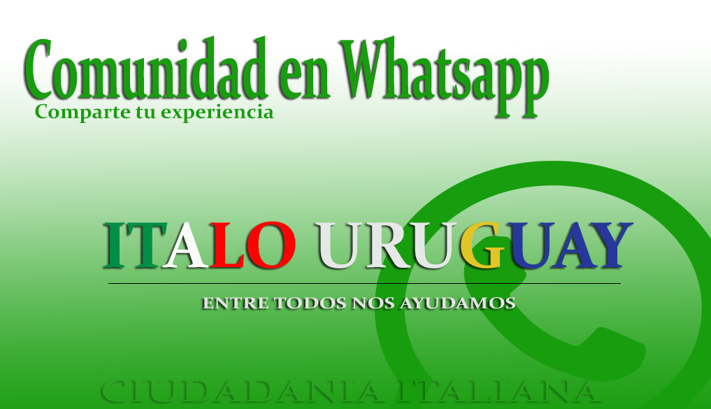 Únete a la comunidad en WhatsApp de Ítalo Uruguay y contribuye con tu experiencia.