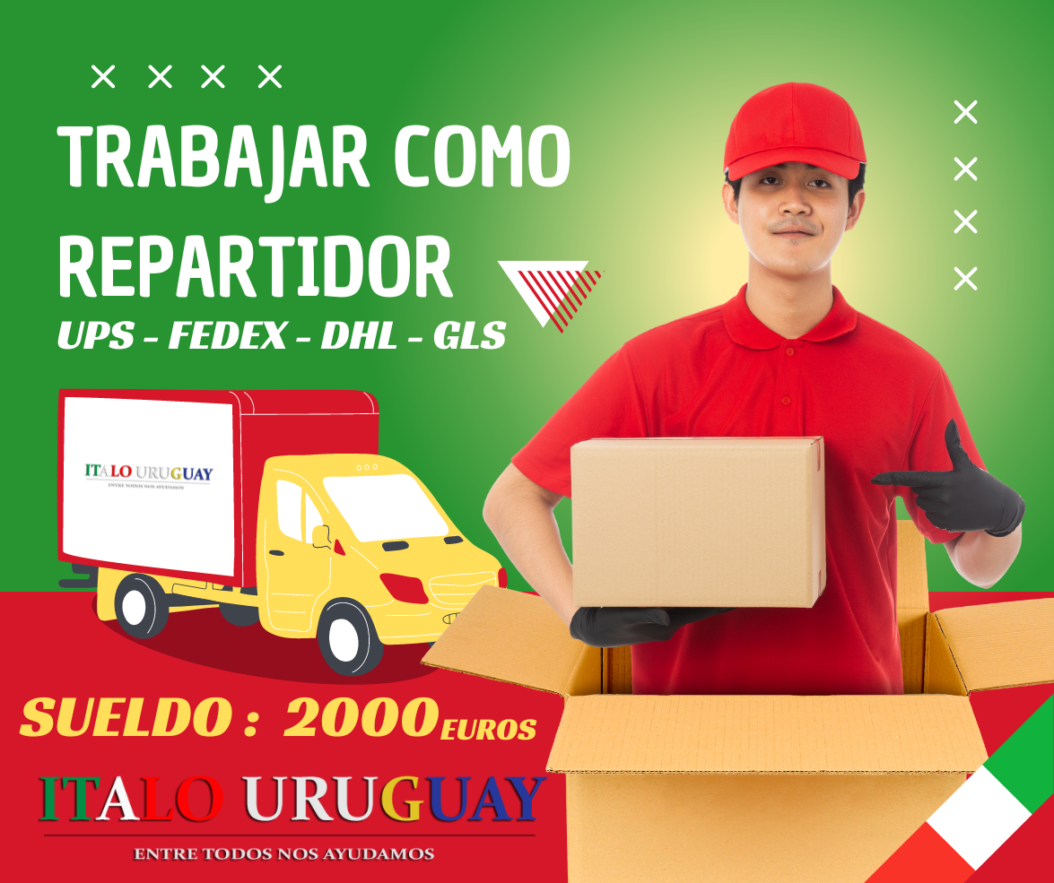 Trabajar como repartidor con patente B en UPS, GLS, Fedex, DHL